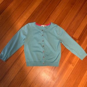 Aqua cropped cardigan